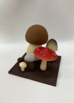 Paddenstoelengroep van chocolade