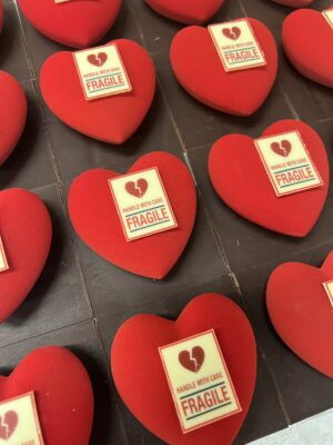 Fluweel hartje - Fragile